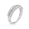 Thumbnail Image 2 of 9ct White Gold Double Row 0.66ct Diamond Eternity Ring