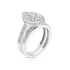 Thumbnail Image 2 of Perfect Fit 9ct White Gold 1ct Total Diamond Pear Bridal Set