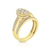 Thumbnail Image 1 of Perfect Fit 9ct Yellow Gold 0.66ct Total Diamond Pear Bridal Set