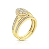 Thumbnail Image 2 of Perfect Fit 9ct Yellow Gold 0.66ct Total Diamond Pear Bridal Set