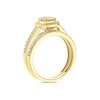 Thumbnail Image 3 of Perfect Fit 9ct Yellow Gold 0.66ct Total Diamond Pear Bridal Set