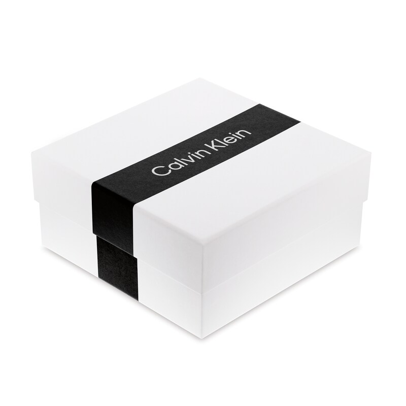 Main Image 2 of Calvin Klein Men's Plaited Green Leather & Stainless Steel Minimalistic Bracelet