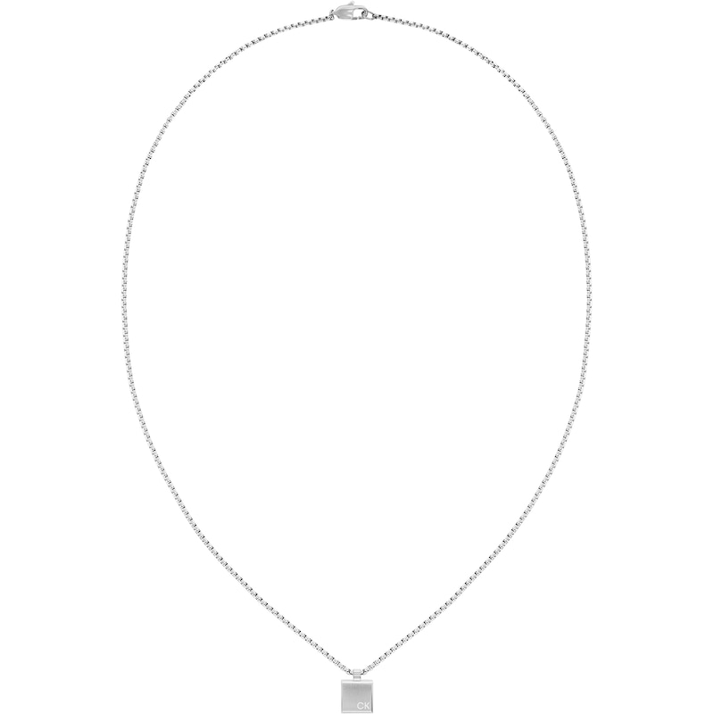 Calvin Klein Men's Stainless Steel Minimalistic Pendant Necklace