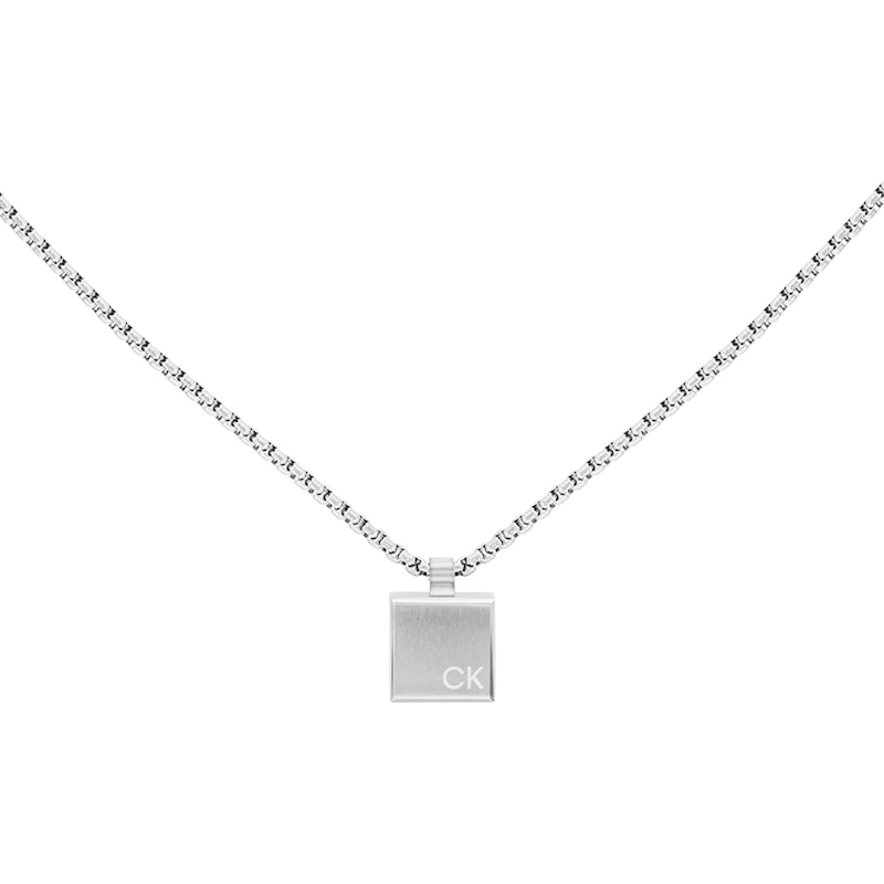 Calvin Klein Men's Stainless Steel Minimalistic Pendant Necklace