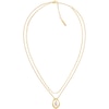 Thumbnail Image 1 of Calvin Klein Ladies' Gold-Tone Stainless Steel Layered Pendant Necklace