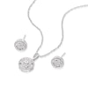 Thumbnail Image 2 of Sterling Silver Round Diamond Earrings & Pendant Boxed Set