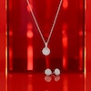 Thumbnail Image 4 of Sterling Silver Round Diamond Earrings & Pendant Boxed Set