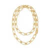 Thumbnail Image 1 of Michael Kors Ladies' Statement Link 14ct Gold Plated Chain Double Layer Necklace
