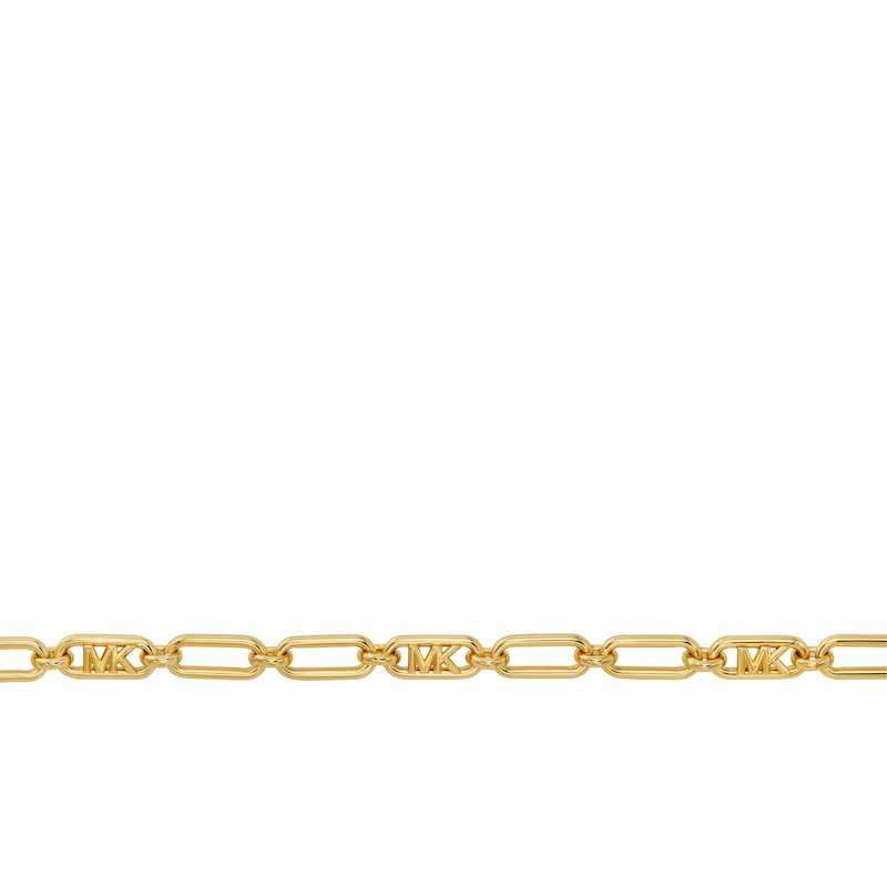 Main Image 2 of Michael Kors Ladies' Statement Link 14ct Gold Plated Empire Link Chain Necklace