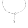 Thumbnail Image 2 of Michael Kors Ladies' Statement Link Sterling Silver Pavé Link Chain Bracelet
