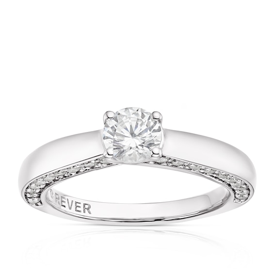 Engagement Ring The Forever Diamond 9ct White Gold Solitaire 1ct Diamond Ring