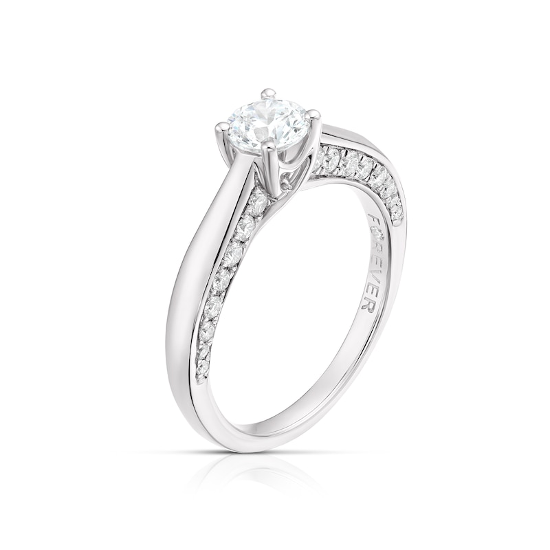 Main Image 2 of The Forever Diamond 9ct White Gold 1ct Diamond Solitaire Ring