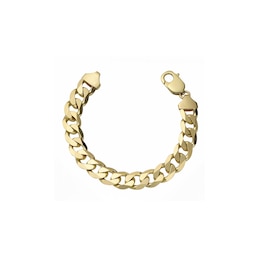 9ct Yellow Gold Solid 8.75" Curb Chain Bracelet