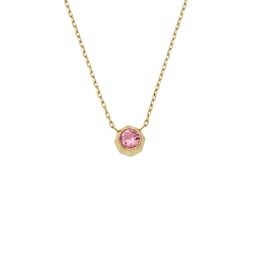 Fossil X Barbie™ Limited Edition Gold Tone Pink Crystal Chain Necklace