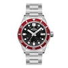 Thumbnail Image 1 of Rotary Men's Red Bezel Stainless Steel Bracelet Diver's Watch