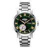 Thumbnail Image 1 of Rotary Men's Green Open Heart Dial Stainless Steel Bracelet Watch