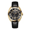 Thumbnail Image 1 of Rotary Men's Black Dial Black Leather Strap Watch