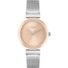 Thumbnail Image 1 of HUGO #SWEET Ladies' Logo Patterned Dial Stainless Steel Mesh Bracelet Watch
