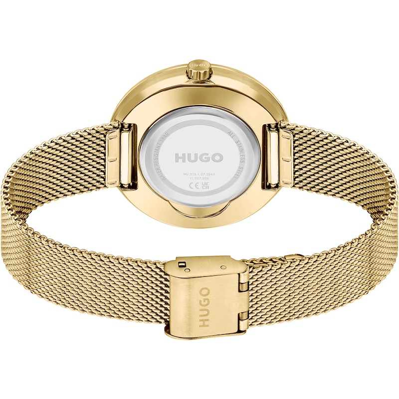 Main Image 2 of HUGO #MOVE Ladies' Gold Tone Mesh Bracelet Watch
