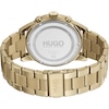 Thumbnail Image 2 of HUGO #SEEK Men's Black Dial Gold Tone Bracelet Watch