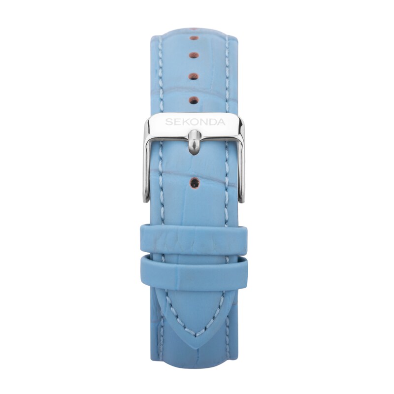 Sekonda Taylor Ladies' Light Blue Leather Strap Watch H.Samuel