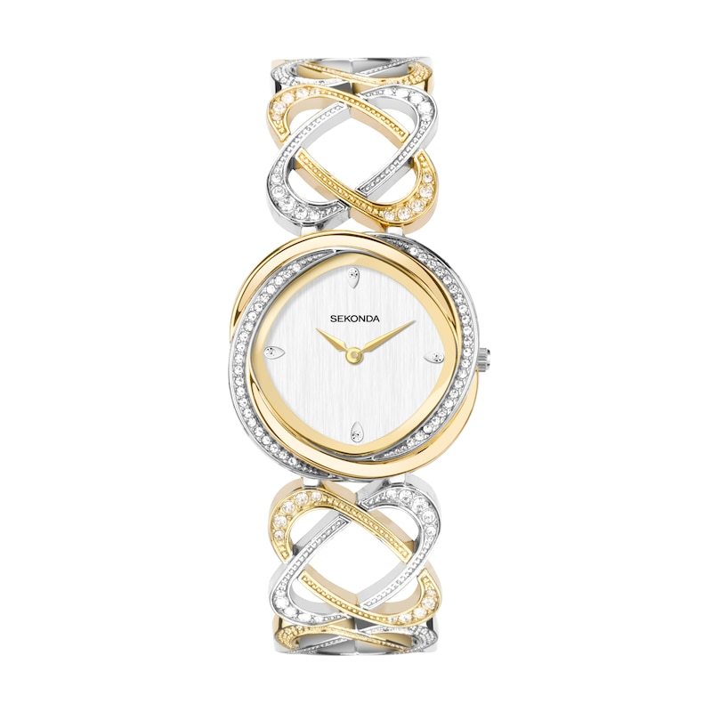 Main Image 1 of Sekonda Hidden Hearts Ladies' Two Tone Fancy Bracelet Watch