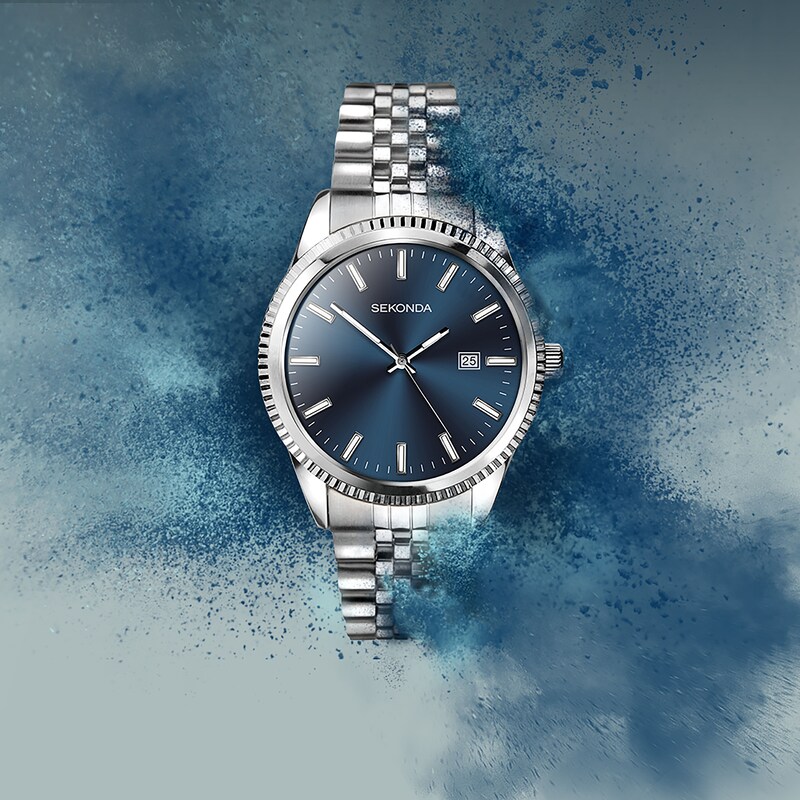 Main Image 7 of Sekonda King Men's Blue Dial Bracelet Watch