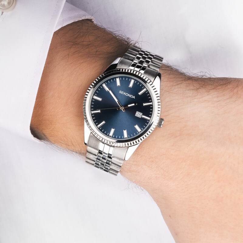 Main Image 8 of Sekonda King Men's Blue Dial Bracelet Watch