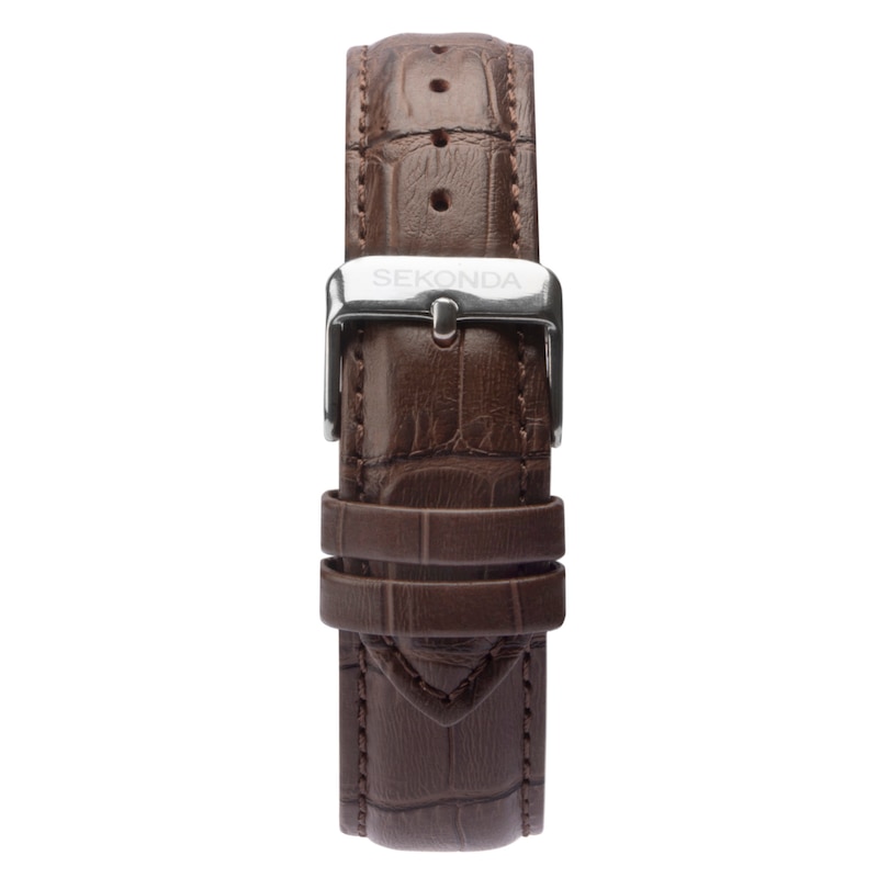 Sekonda Classic Men's Brown Leather Strap Watch