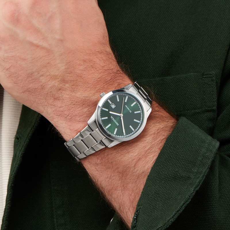 Main Image 7 of Sekonda Taylor Men's Green Dial Bracelet Watch