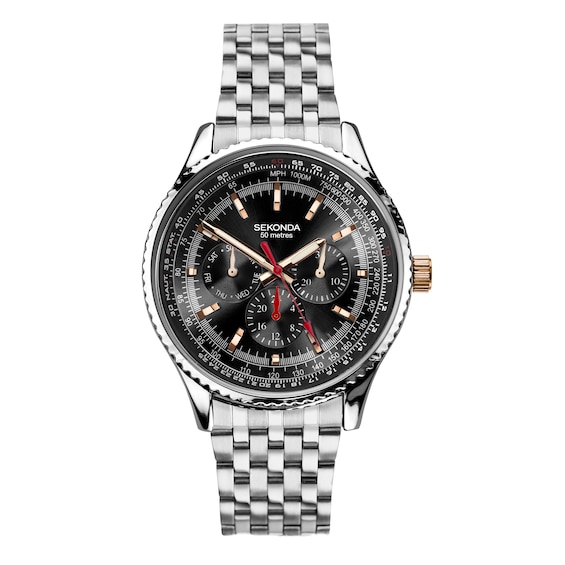 Sekonda Maverick Mens Chronograph Stainless Steel Bracelet W
