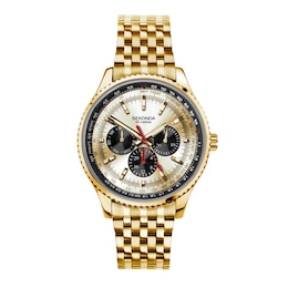 Sekonda Maverick Men's Chronograph Gold Tone Bracelet Watch