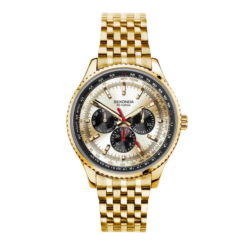 Main Image 1 of Sekonda Maverick Men's Chronograph Gold Tone Bracelet Watch