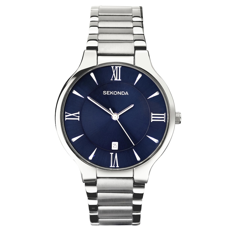 Sekonda Wilson Men's Blue Dial Bracelet Watch | H.Samuel