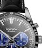 Thumbnail Image 1 of Sekonda Velocity Men's Chronograph Black Leather Strap Watch
