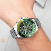Thumbnail Image 6 of Sekonda Pacific Wave Men's Chronograph Green Dial Bracelet Watch
