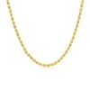 Thumbnail Image 1 of Sterling Silver & 18ct Gold Plated Vermeil 80 Gauge 18" Rope Chain Necklace