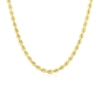 Thumbnail Image 1 of Sterling Silver & 18ct Gold Plated Vermeil 100 Gauge 18" Rope Chain Necklace