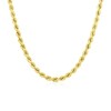 Thumbnail Image 1 of Sterling Silver & 18ct Gold Plated Vermeil 100 Gauge 22&quot; Rope Chain Necklace
