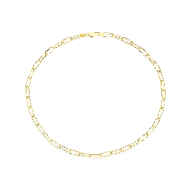 Main Image 2 of Sterling Silver & 18ct Gold Plated Vermeil 60 Gauge 20" Curb Chain Necklace