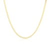 Thumbnail Image 1 of Sterling Silver & 18ct Gold Plated Vermeil 80 Gauge 18" Curb Chain Necklace