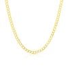 Thumbnail Image 1 of Sterling Silver & 18ct Gold Plated Vermeil 120 Gauge 20" Curb Chain Necklace