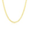 Thumbnail Image 1 of Sterling Silver & 18ct Gold Plated Vermeil 120 Gauge 24" Curb Chain Necklace