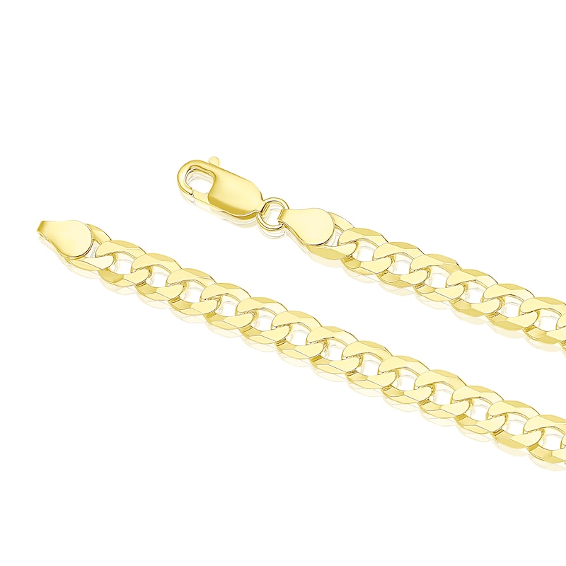 Main Image 3 of Sterling Silver & 18ct Gold Plated Vermeil 120 Gauge 24" Curb Chain Necklace