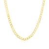 Thumbnail Image 1 of Sterling Silver & 18ct Gold Plated Vermeil 150 Gauge 22" Curb Chain Necklace