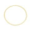 Thumbnail Image 2 of Sterling Silver & 18ct Gold Plated Vermeil 150 Gauge 22" Curb Chain Necklace
