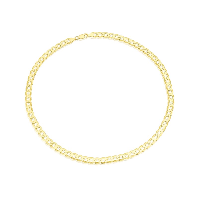 Main Image 2 of Sterling Silver & 18ct Gold Plated Vermeil 150 Gauge 24" Curb Chain Necklace