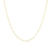 Thumbnail Image 1 of Sterling Silver & 18ct Gold Plated Vermeil 70 Gauge 20" Paper Link Chain Necklace