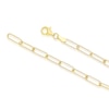 Thumbnail Image 3 of Sterling Silver & 18ct Gold Plated Vermeil 70 Gauge 20" Paper Link Chain Necklace