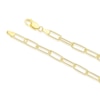 Thumbnail Image 3 of Sterling Silver & 18ct Gold Plated Vermeil 110 Gauge 20" Paper Link Chain Necklace